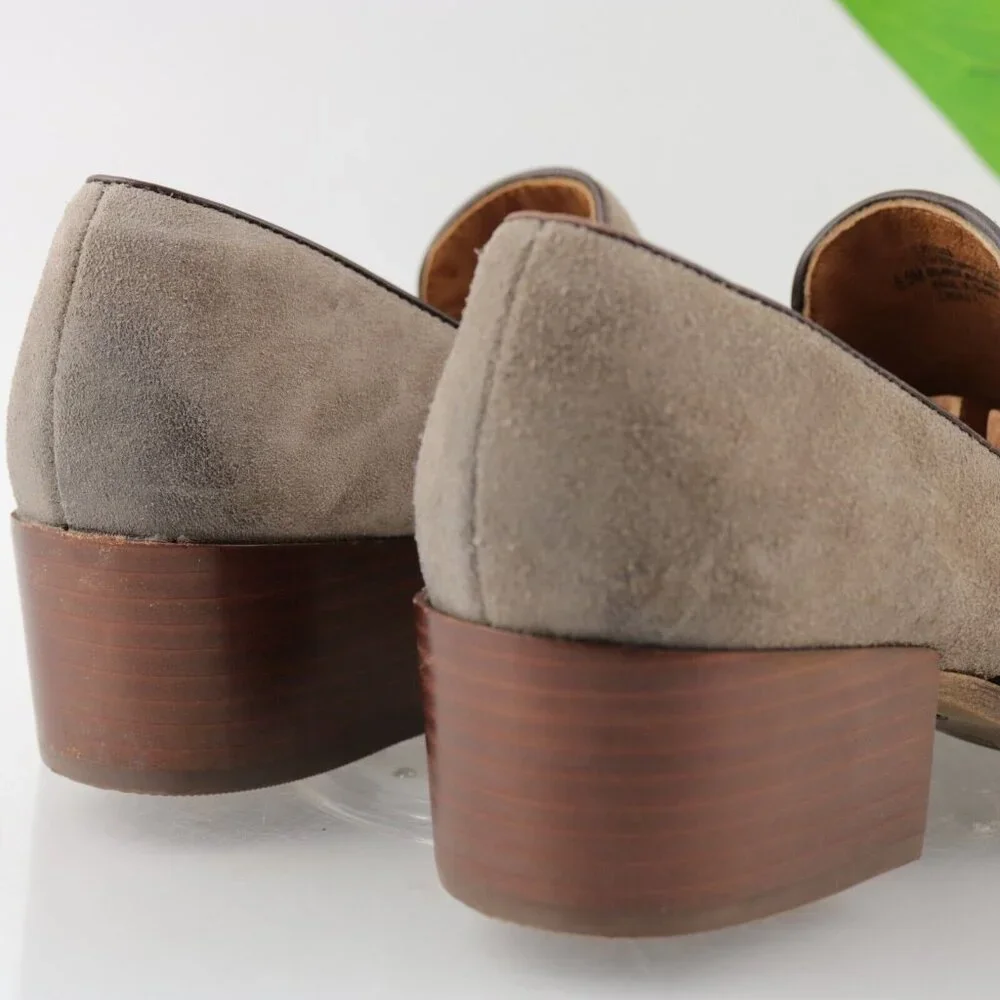 Sofft Women's Velina Boot Size‎ 8.5 Gray Taupe Suede Shootie Ankle Pump Low Heel